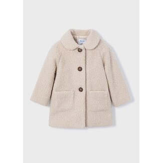Mayoral winter shearling jas meisjes - zand