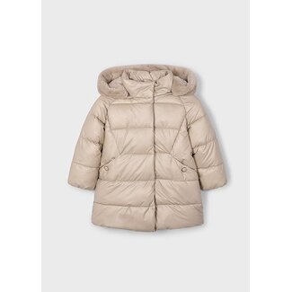 Mayoral winter jas meisjes - zand - lang