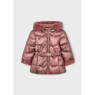 Mayoral winter jas meisjes - roze - glossy
