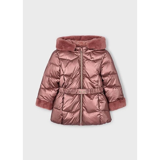 Mayoral winter jas meisjes - roze - glossy