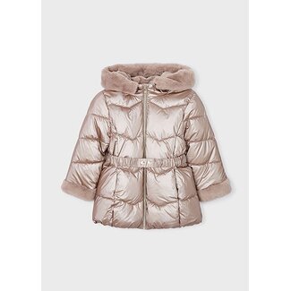 Mayoral winter jas meisjes - bruin - glossy