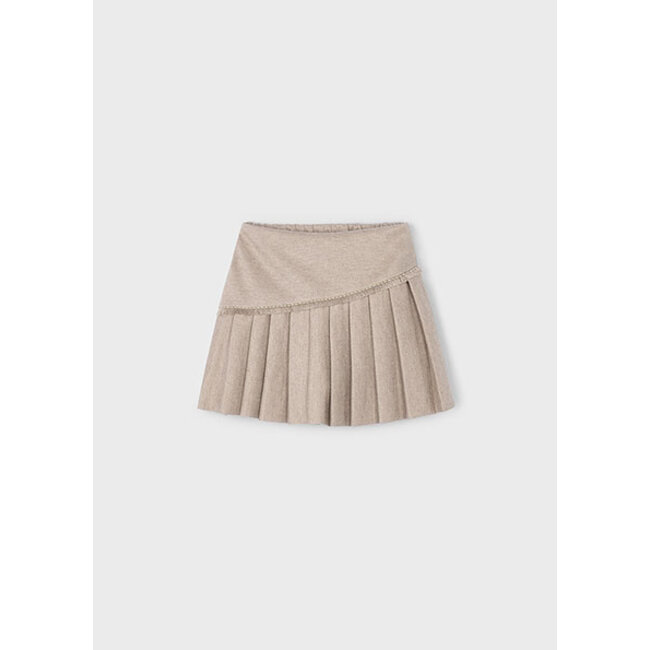 Mayoral winter rok meisjes - bruin - gebreid - geplooid