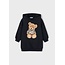 Mayoral winter jurk meisjes - zwart - fleece - capuchon