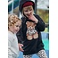 Mayoral winter jurk meisjes - zwart - fleece - capuchon