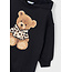 Mayoral winter jurk meisjes - zwart - fleece - capuchon