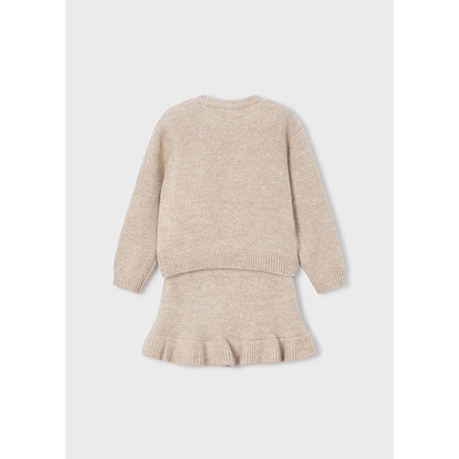Mayoral winter rok-set meisjes - zand - tricot