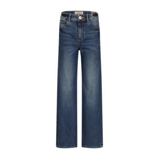 Vingino winter jeansbroek meisjes - donker blauw - Coco - wide leg fit