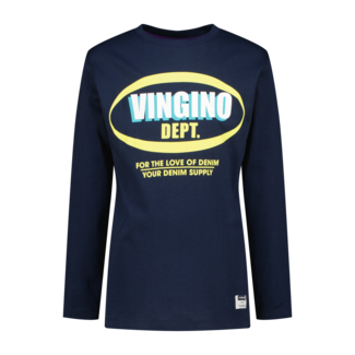 Vingino winter t-shirt jongens - donker blauw - Jayden - regular fit