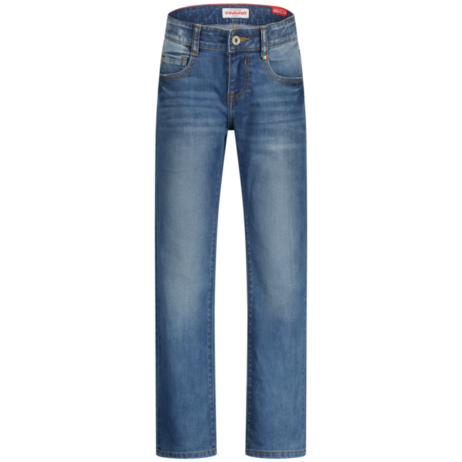 Vingino winter jeansbroek jongens - blauw - Baggio - regular fit