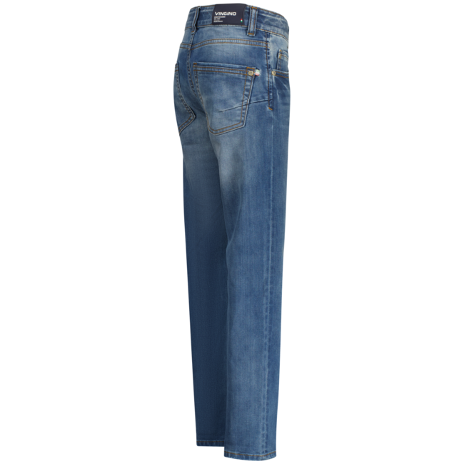 Vingino winter jeansbroek jongens - blauw - Baggio - regular fit