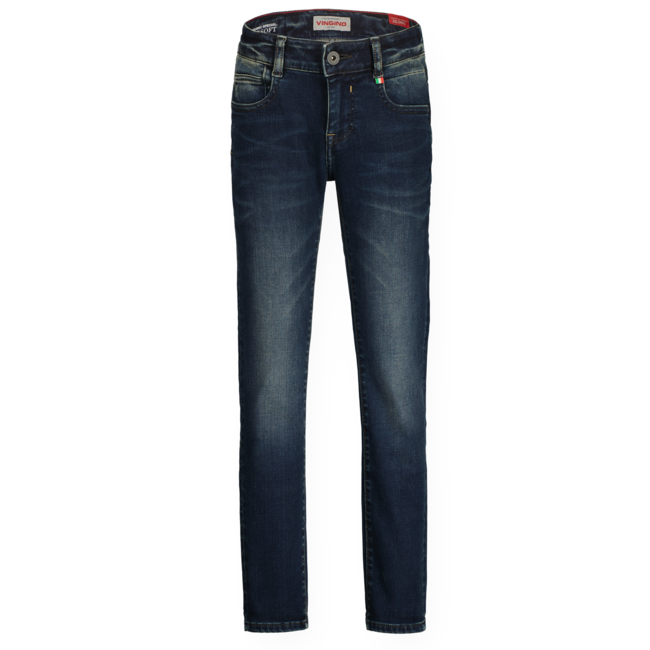Vingino winter jeansbroek jongens - donker blauw - Amos - skinny fit