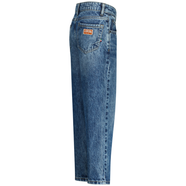 Vingino winter jeansbroek jongens - blauw - Castiano - loose fit