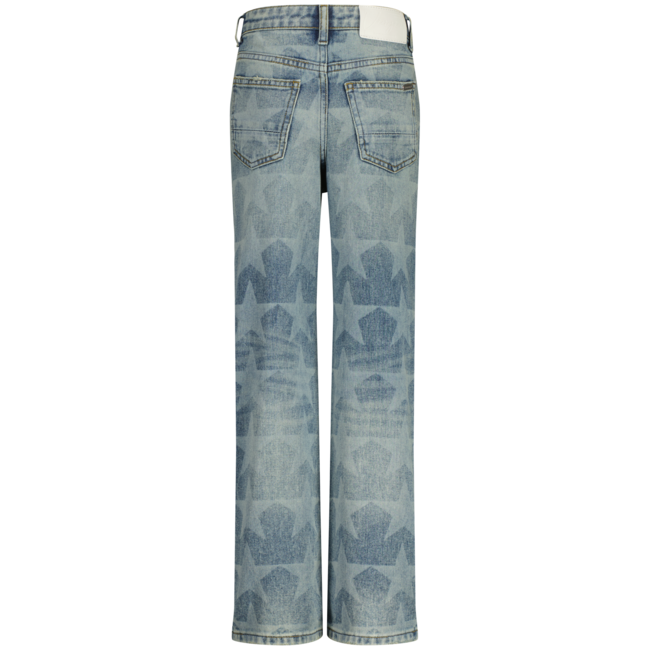 Vingino winter jeansbroek meisjes - blauw - Cato Laser Star - wide leg fit
