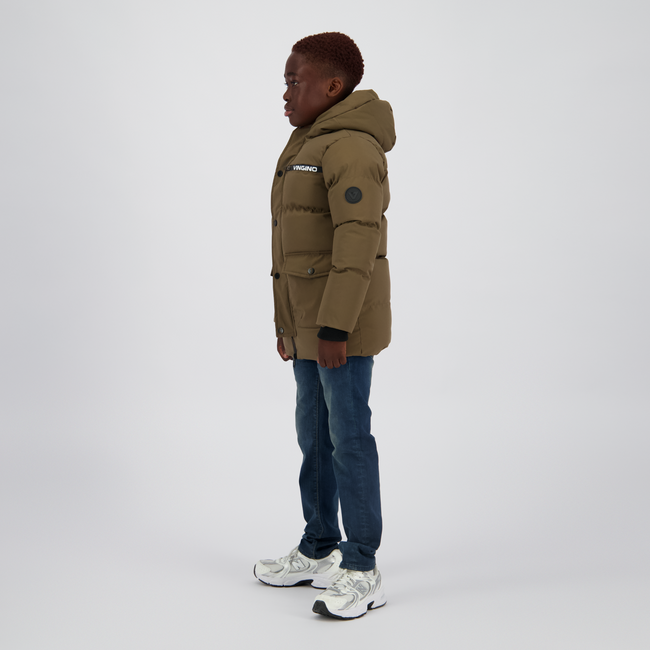Vingino winter winterjas jongens - donker bruin - Tanso - lang