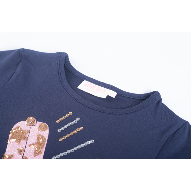 Someone winter t-shirt meisjes - navy blauw - longsleeve - Daphne