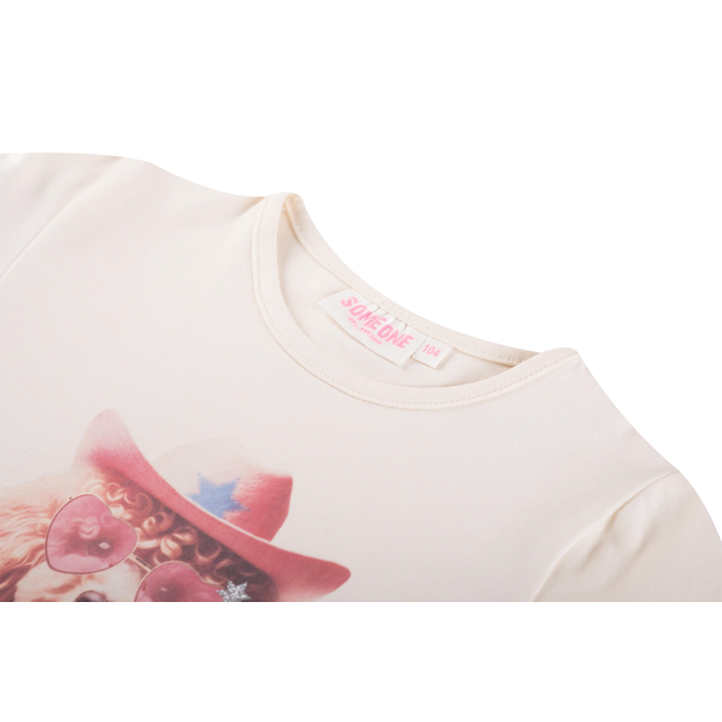 Someone winter t-shirt meisjes - donker beige - longsleeve - Daphne