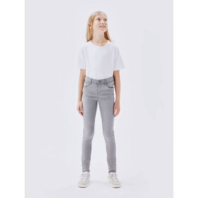 Name it winter jeans broek meisjes - medium grijs - skinny fit - NkfPolly
