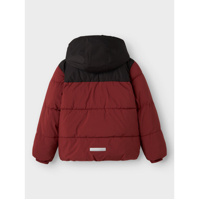 Name it winter winterjas jongens - rood - puffer - NkmMorning