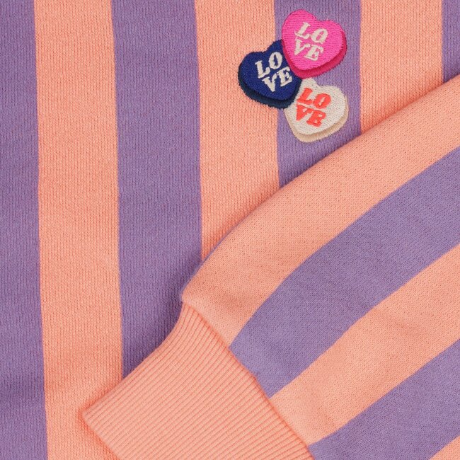 Tumble & Dry winter sweater meisjes - oranje/lila - Bellissimo