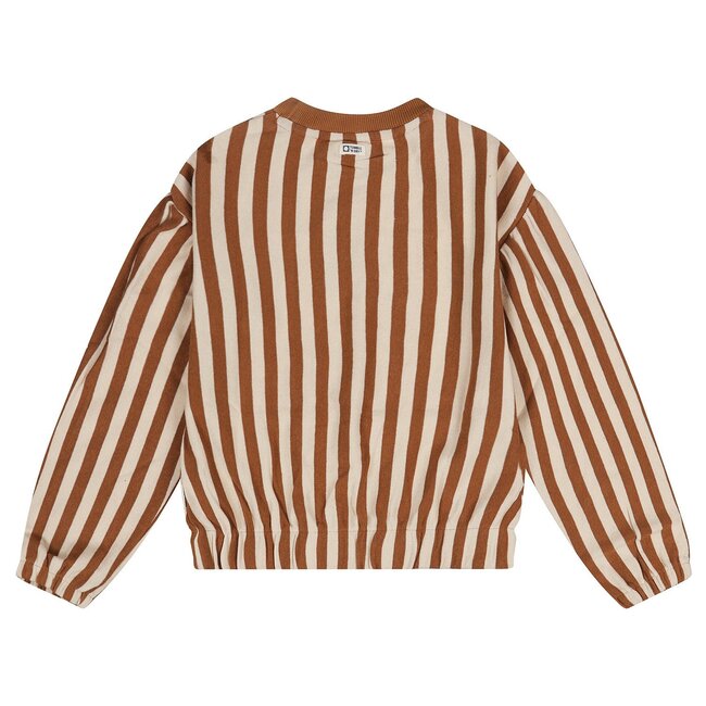 Tumble & Dry winter sweater meisjes - off wit/bruin - Mon Amour