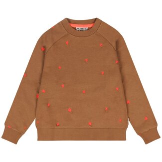 Tumble & Dry winter sweater meisjes - bruin - Belle Plagne