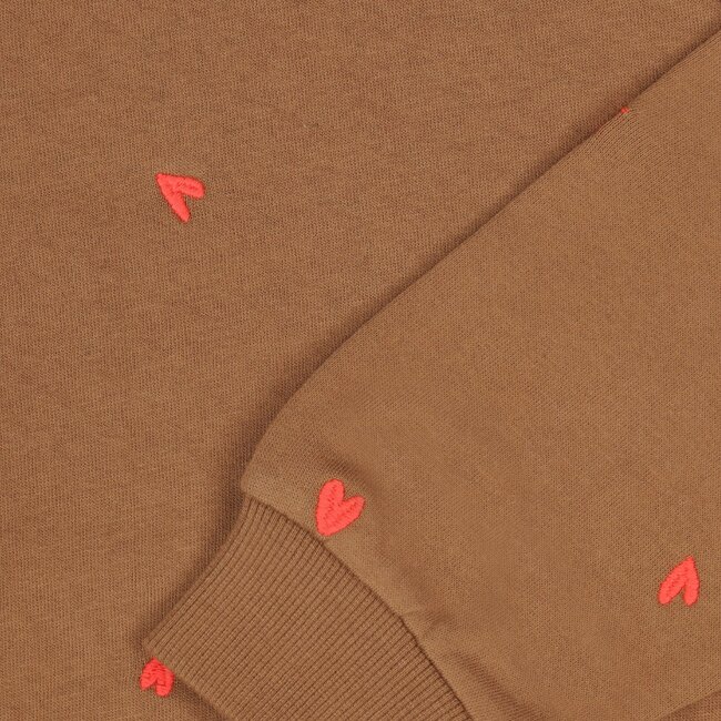 Tumble & Dry winter sweater meisjes - bruin - Belle Plagne