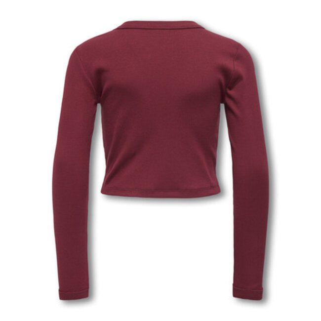 Kids ONLY winter top meisjes - paars - KogBina - slim fit, longsleeve