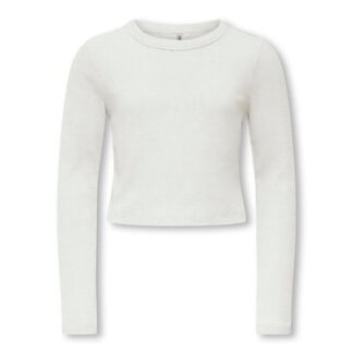 Kids ONLY winter top meisjes - wit - KogBina - slim fit, longsleeve