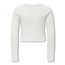 Kids ONLY winter top meisjes - wit - KogBina - slim fit, longsleeve