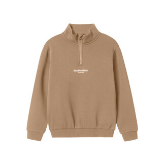 Name it winter sweater jongens - grijs - regular fit, zip - NkmBrody