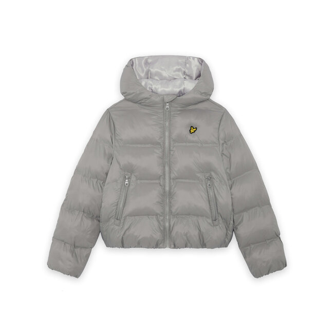 Lyle & Scott winter winterjas jongens - grijs - puffer, cropped