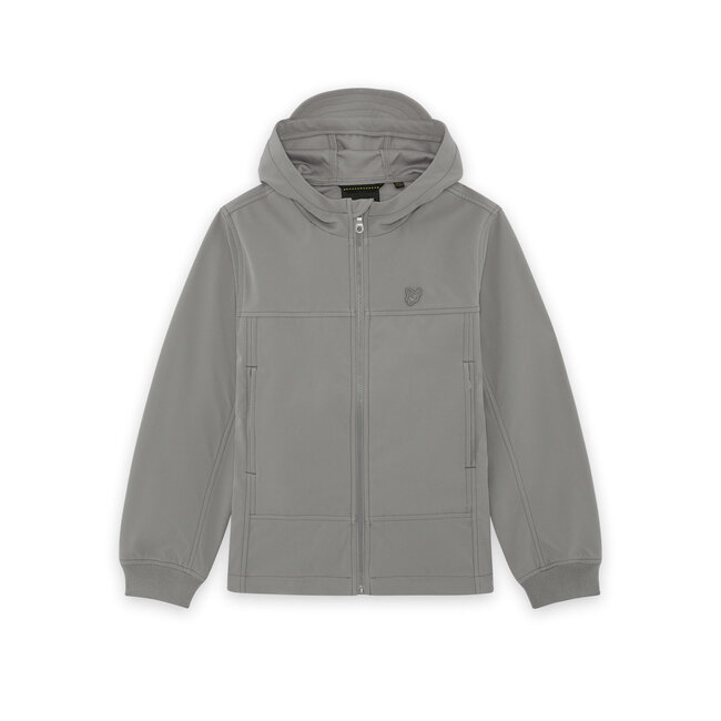 Lyle & Scott winter softshell jas jongens - grijs - Tonal Eagle