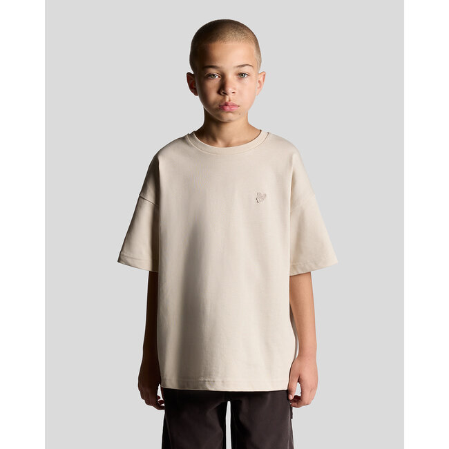 Lyle & Scott winter relaxed t-shirt jongens - beige