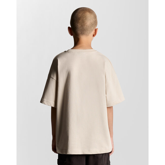 Lyle & Scott winter relaxed t-shirt jongens - beige