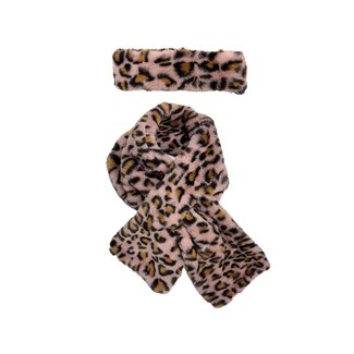 B.Nosy winter sjaal en hoofdband meisjes - roze - Anne