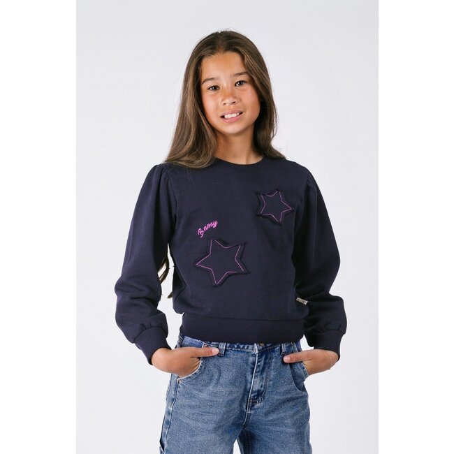 B.Nosy winter sweater meisjes - navy blauw - Sophie