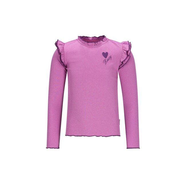 B.Nosy winter top meisjes - paars - Tonya - ruffles