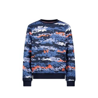 B.Nosy winter sweater jongens - blauw - Scott - print