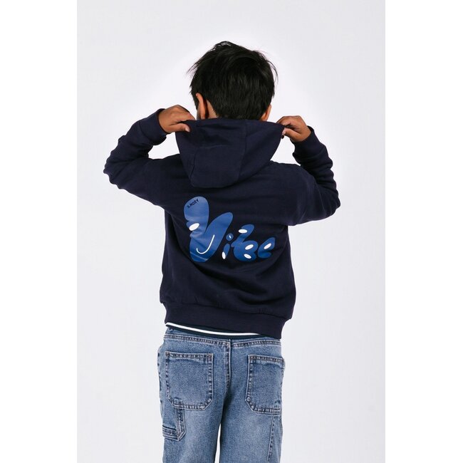 B.Nosy winter hoodie jongens - navy blauw - Sep