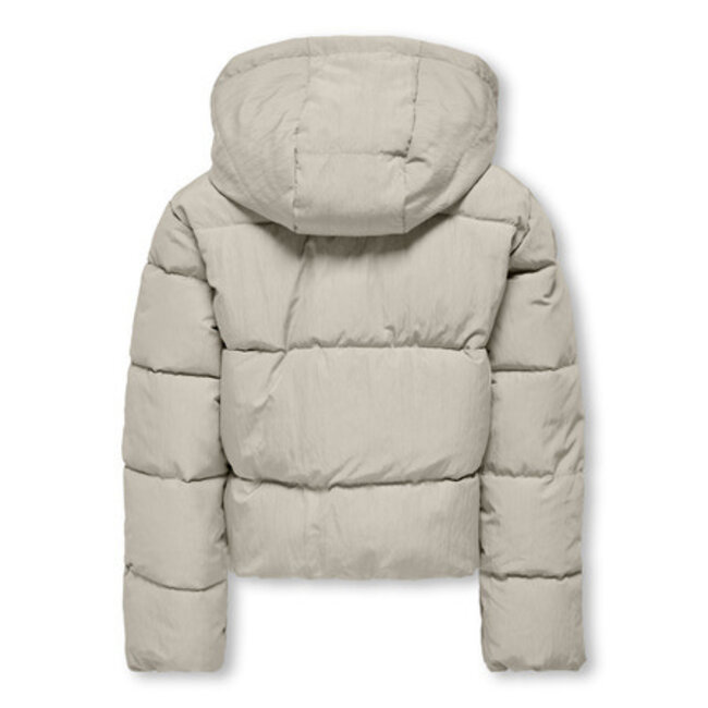 Kids ONLY winter winterjas meisjes - grijs - KogDolly - puffer