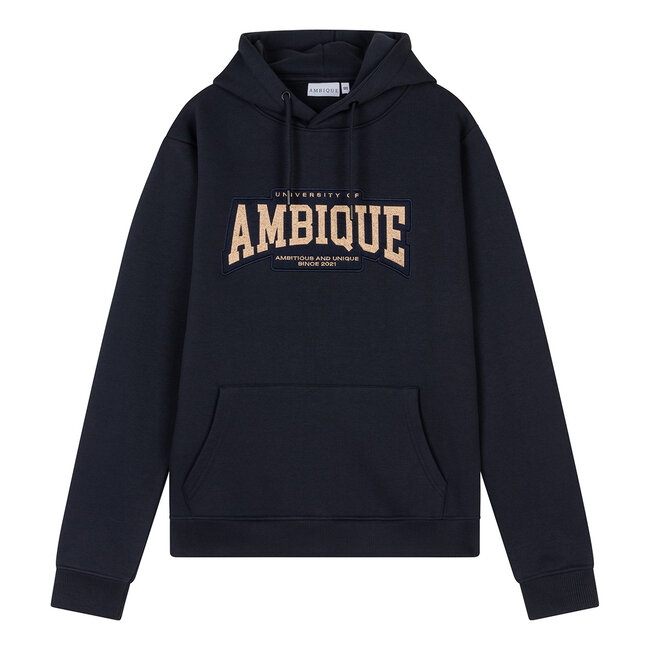 Ambique winter hoodie jongens - Vincent - navy blauw