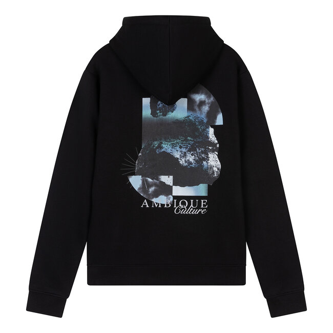 Ambique winter hoodie jongens - Nico - zwart