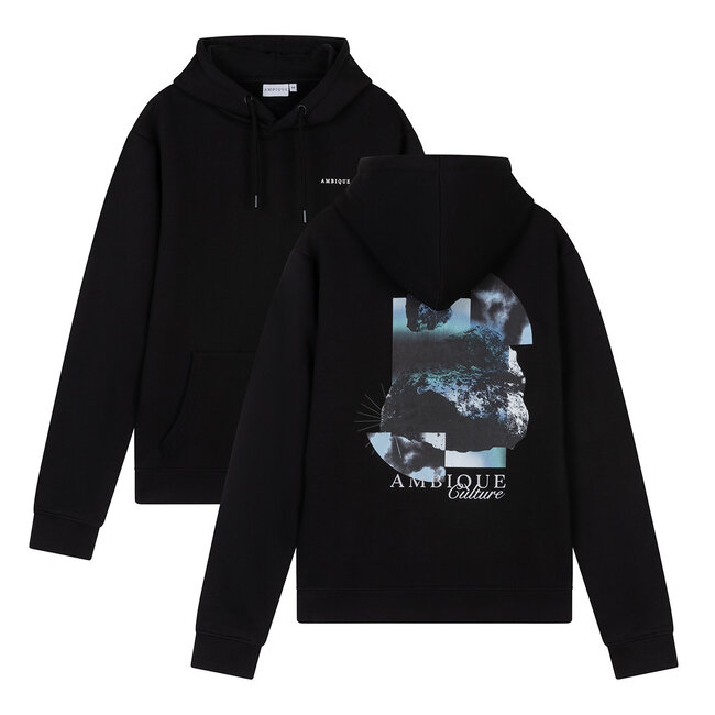 Ambique winter hoodie jongens - Nico - zwart