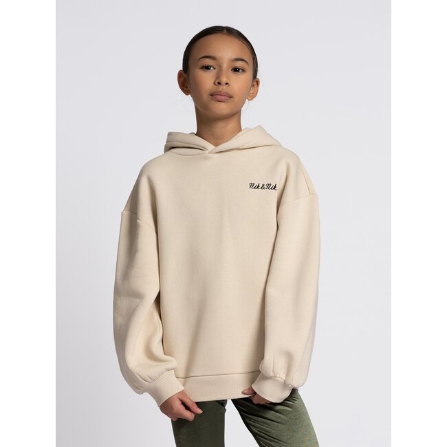 Nik&Nik winter hoodie meisjes - zand - Novan