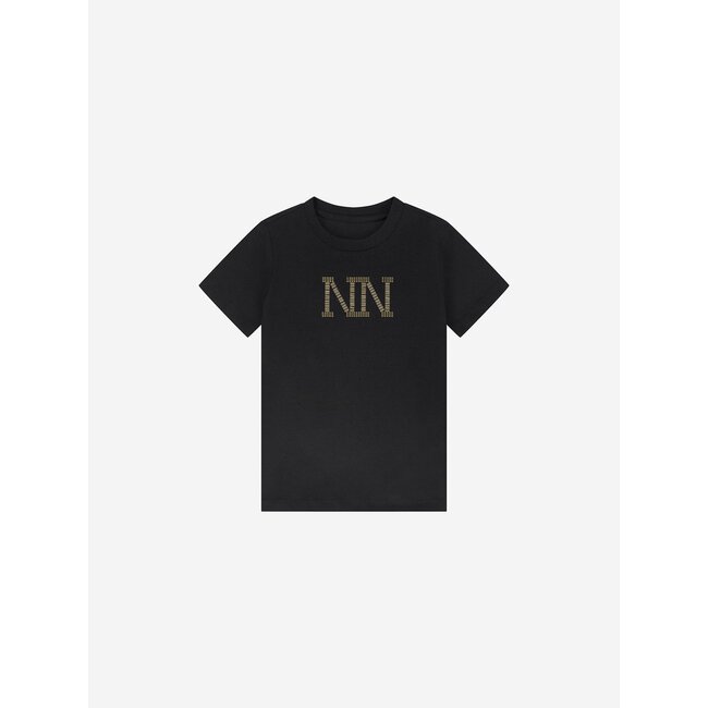 Nik&Nik winter t-shirt meisjes - zwart - Stud
