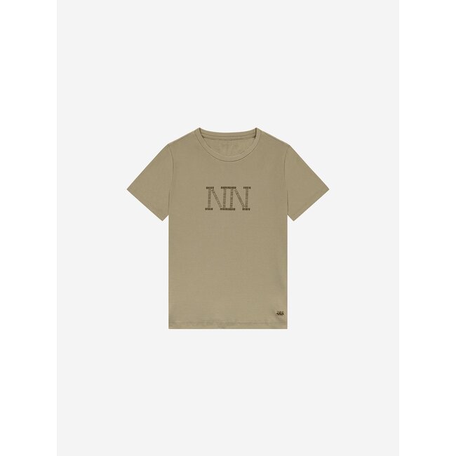 Nik&Nik winter t-shirt meisjes - groen - Stud
