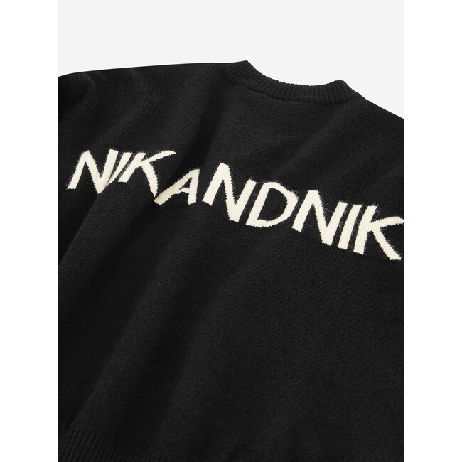 Nik&Nik winter sweater meisjes - zwart - Lis