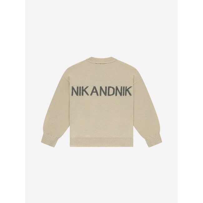 Nik&Nik winter sweater meisjes - zand - Lis