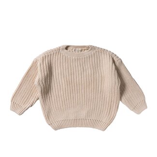 Your wishes winter sweater meisjes - zand - gebreid