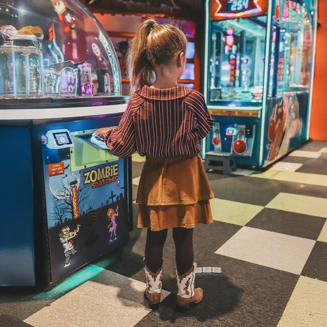 Your wishes winter rok meisjes - bruin - velvet, jersey